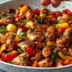 chicken with peppers and onions