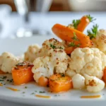 roasted cauliflower and carrots