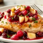 apple cranberry raspberry chicken