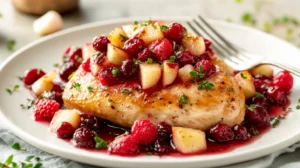 apple cranberry raspberry chicken