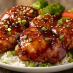 teriyaki chicken in an air fryer