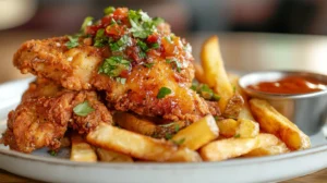 chicken tenders with fries