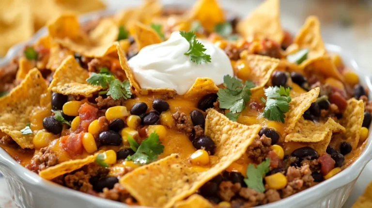 taco casserole with Fritos