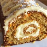 Carrot Cake Roll with Cream Cheese Frosting