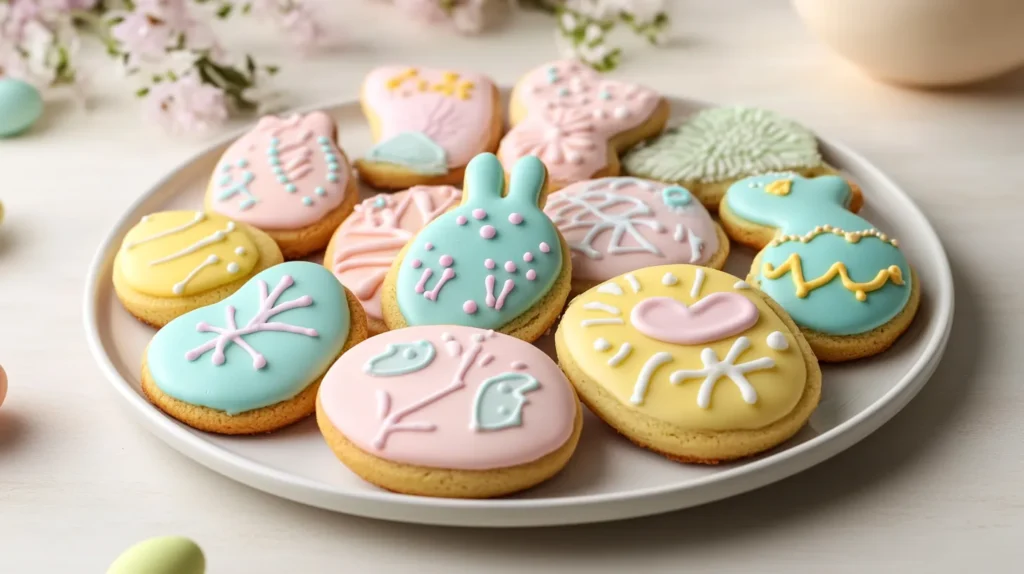 easter cookies decorated