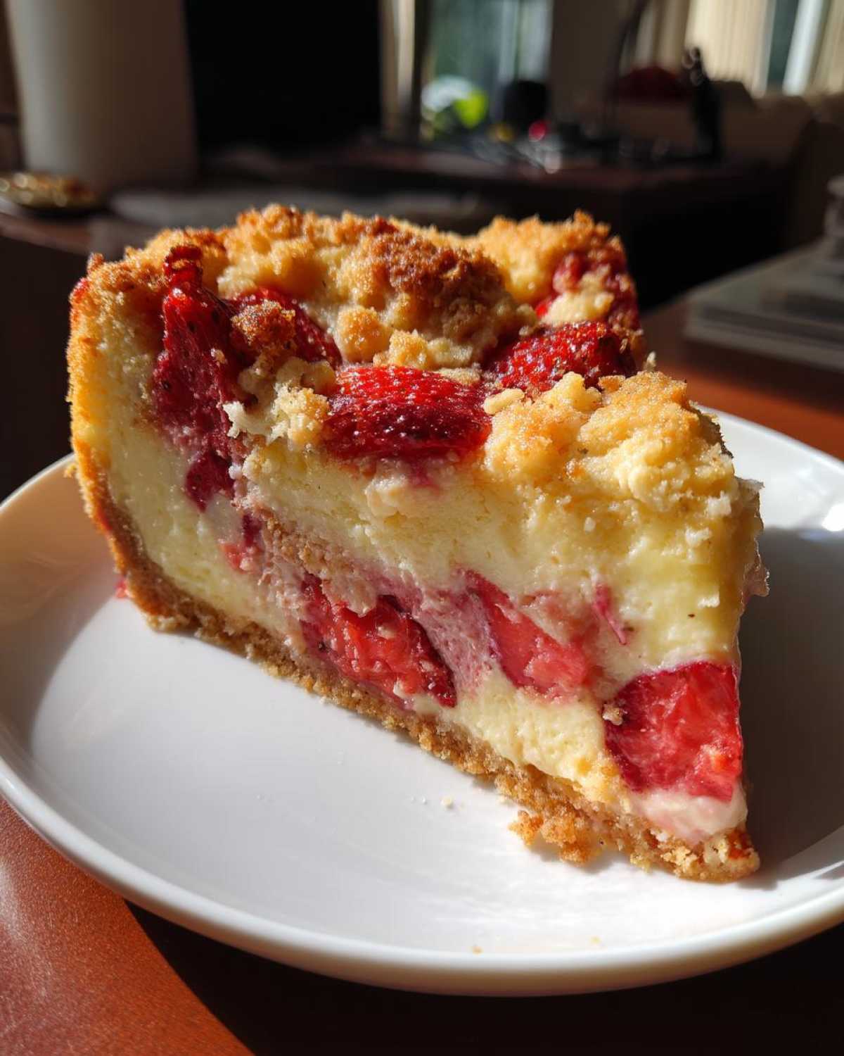 Strawberry Cheesecake Dump Cake