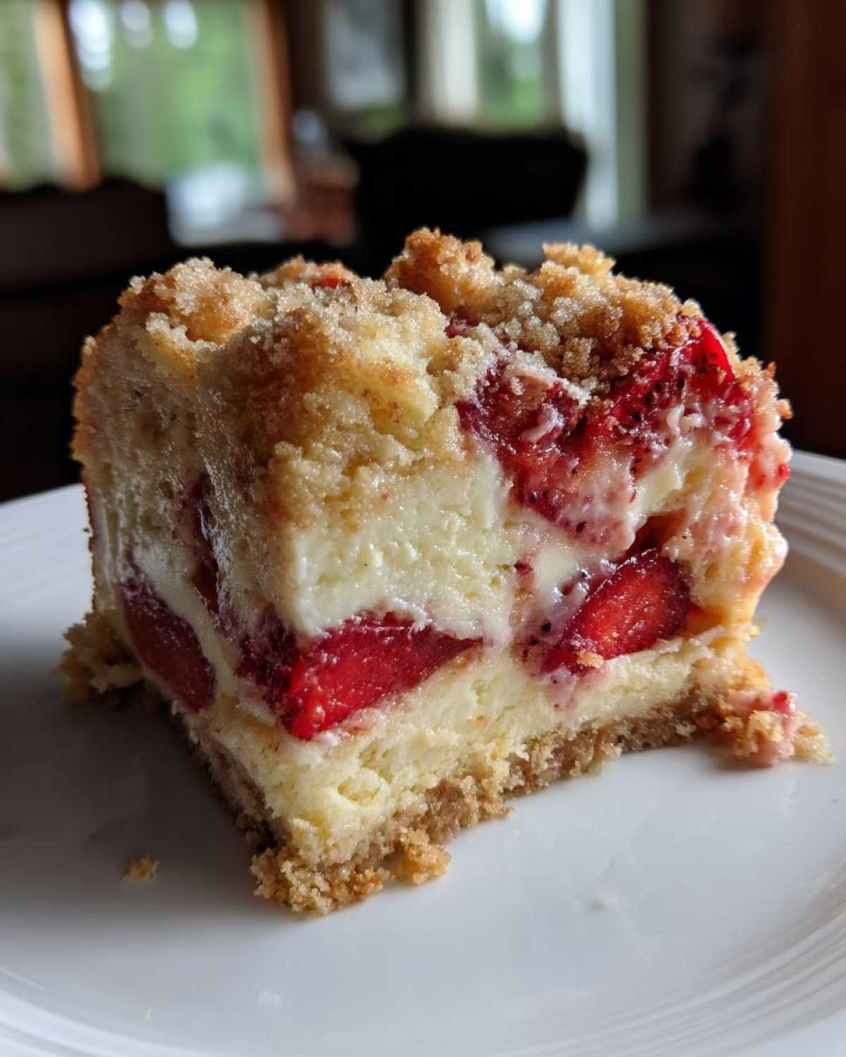 Strawberry Cheesecake Dump Cake