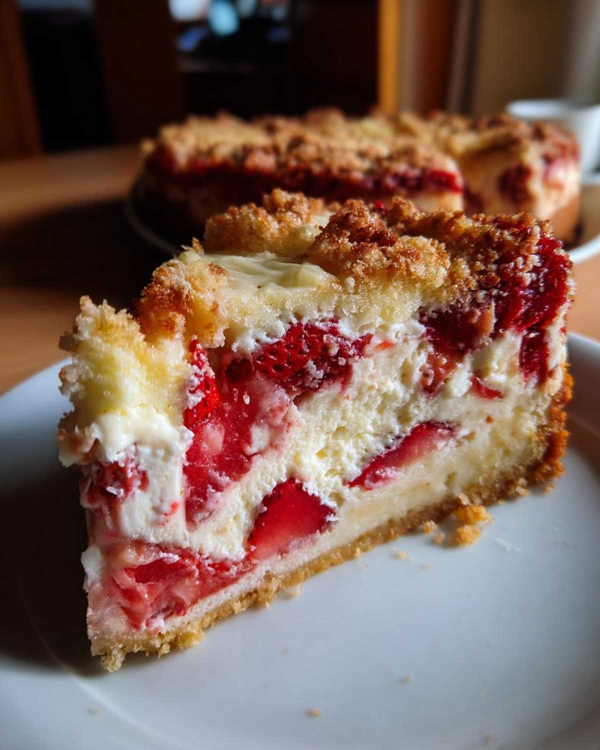 Strawberry Cheesecake Dump Cake