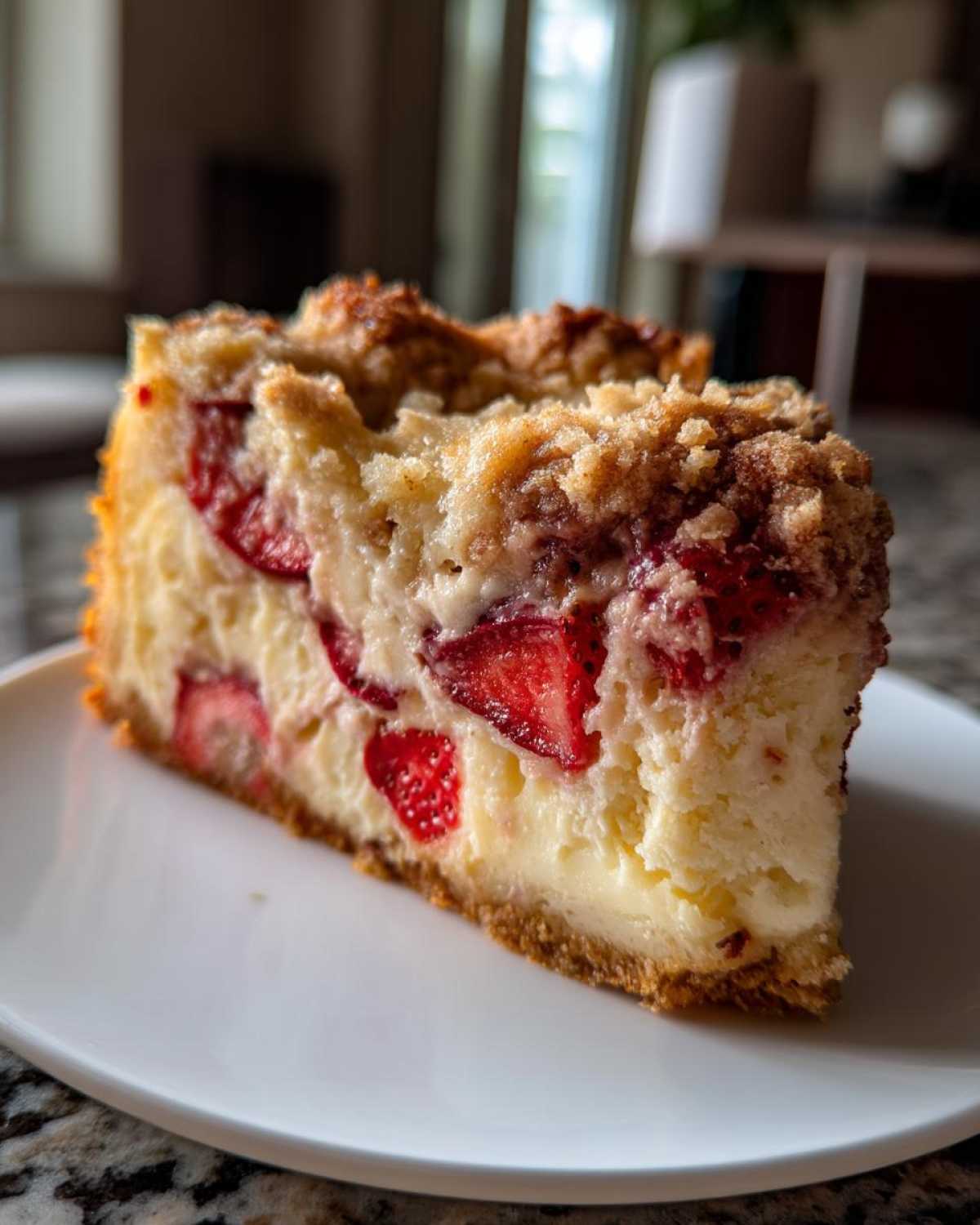 Strawberry Cheesecake Dump Cake