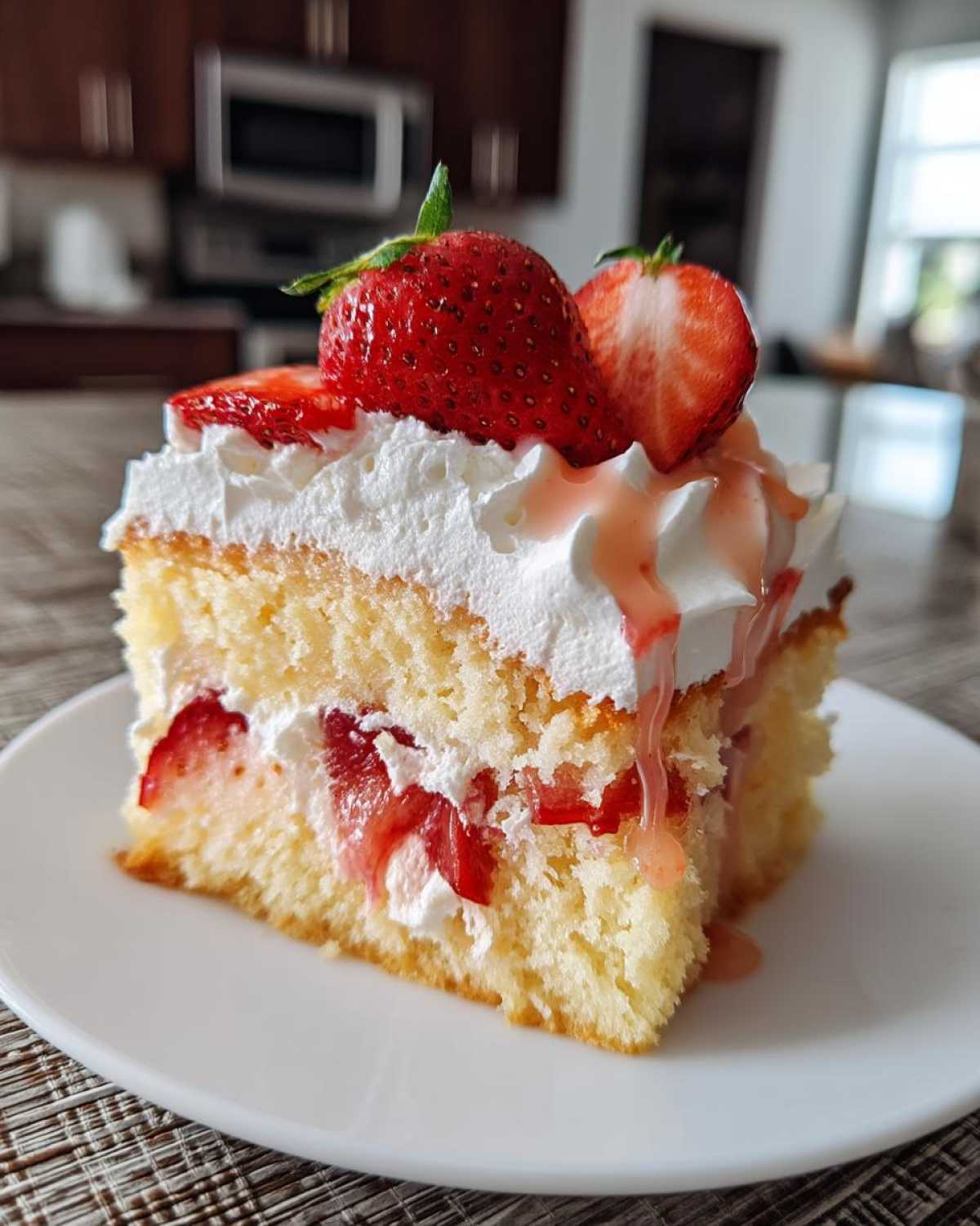 Strawberry Shortcake Poke Cake