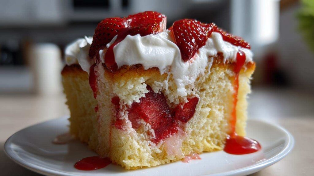 Strawberry Shortcake Poke Cake