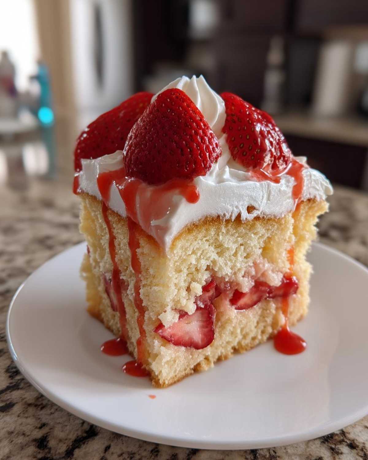 Strawberry Shortcake Poke Cake