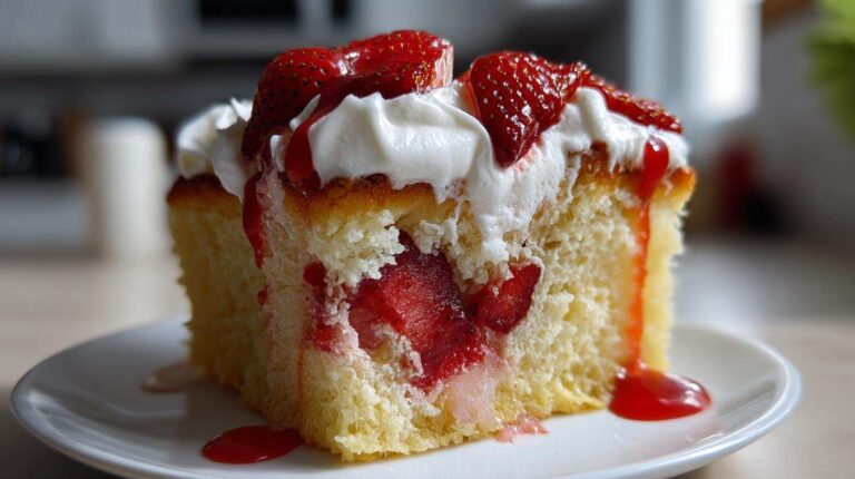 Strawberry Shortcake Poke Cake