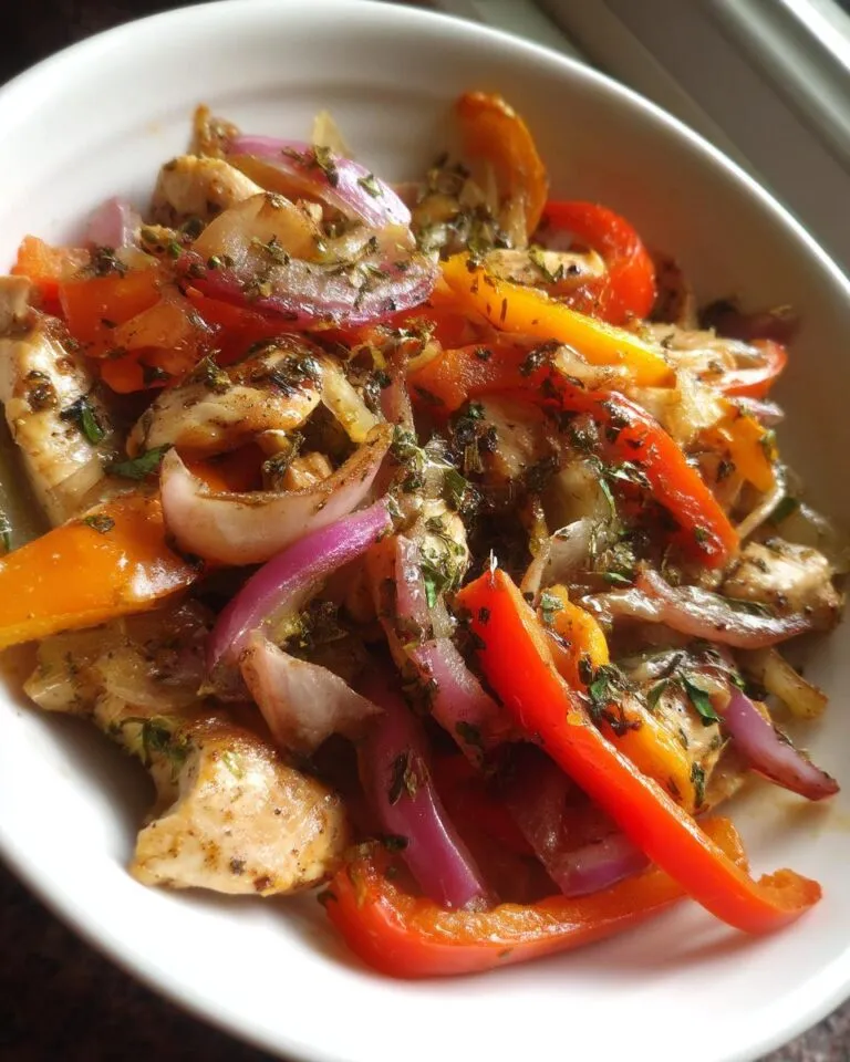 chicken with peppers and onions