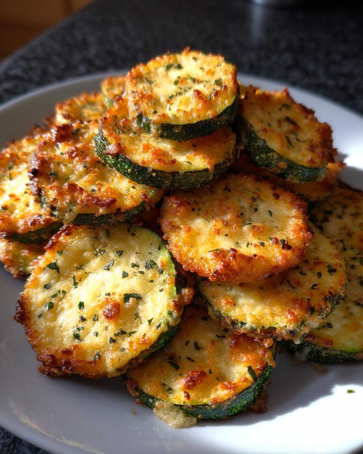 Air Fryer Zucchini with Parmesan
