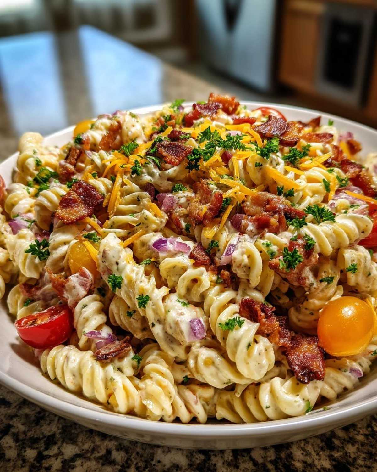 Bacon Ranch Pasta Salad