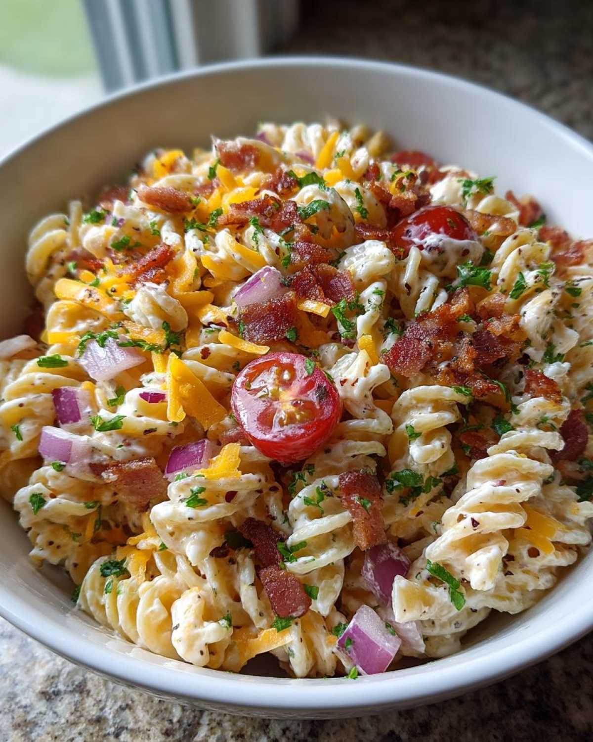Bacon Ranch Pasta Salad
