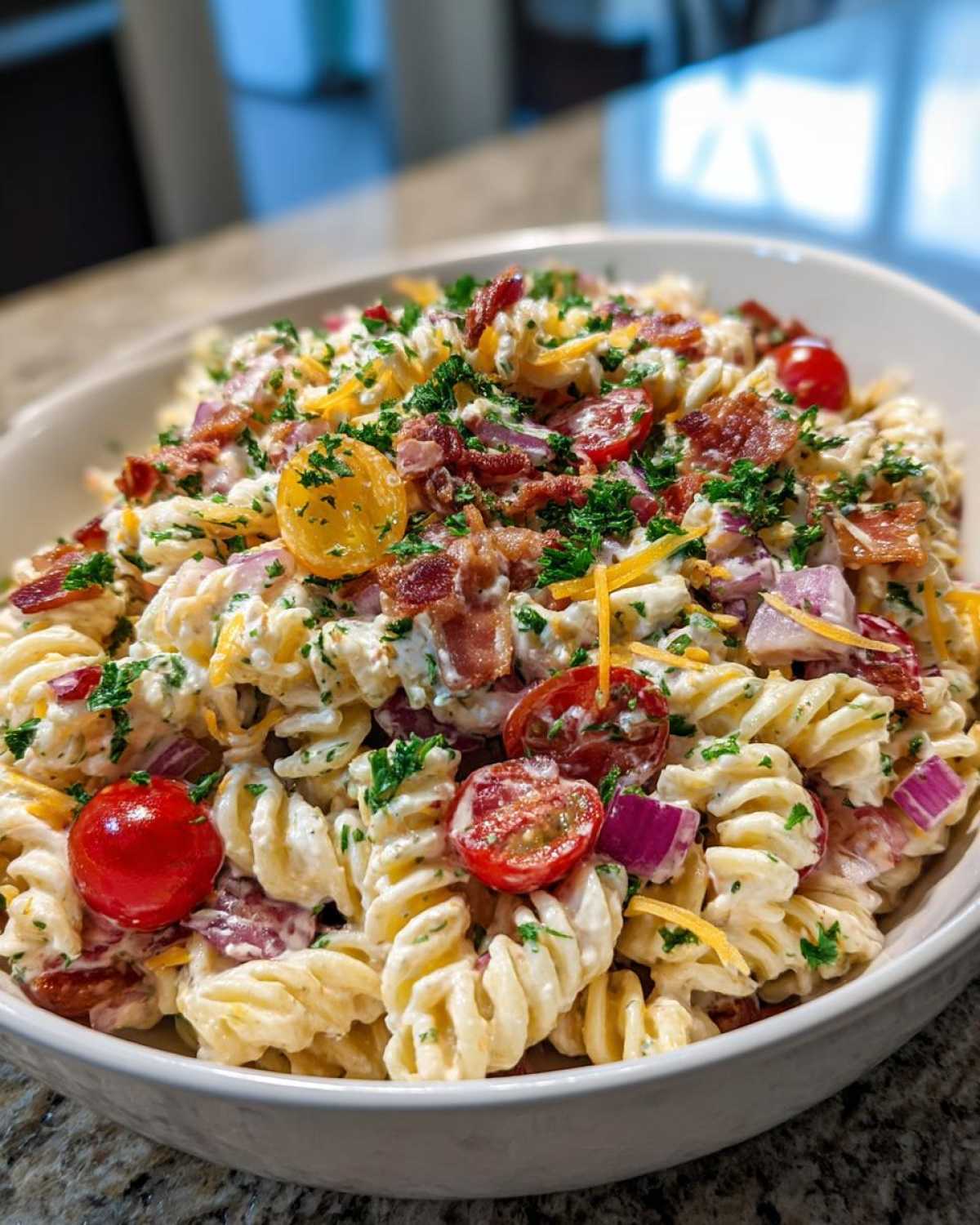 Bacon Ranch Pasta Salad