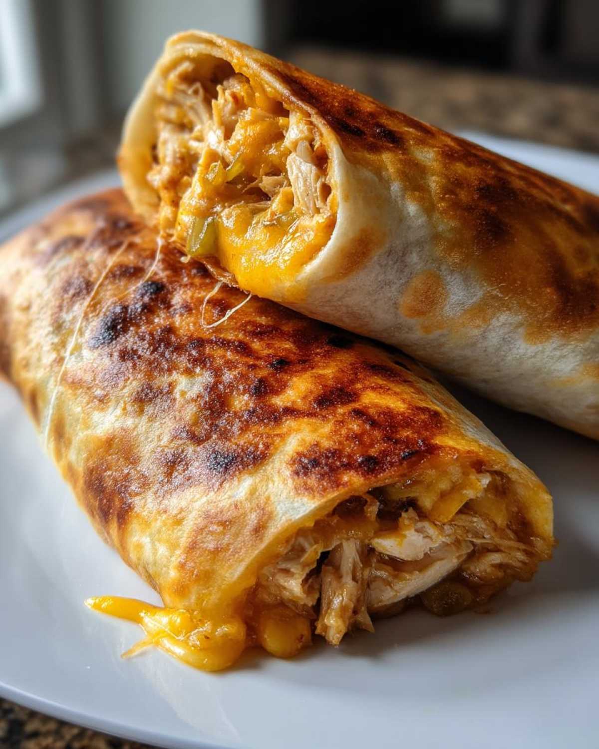 Baked Chicken Chimichangas