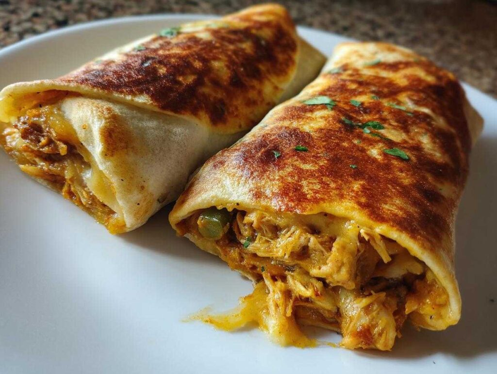 Baked Chicken Chimichangas