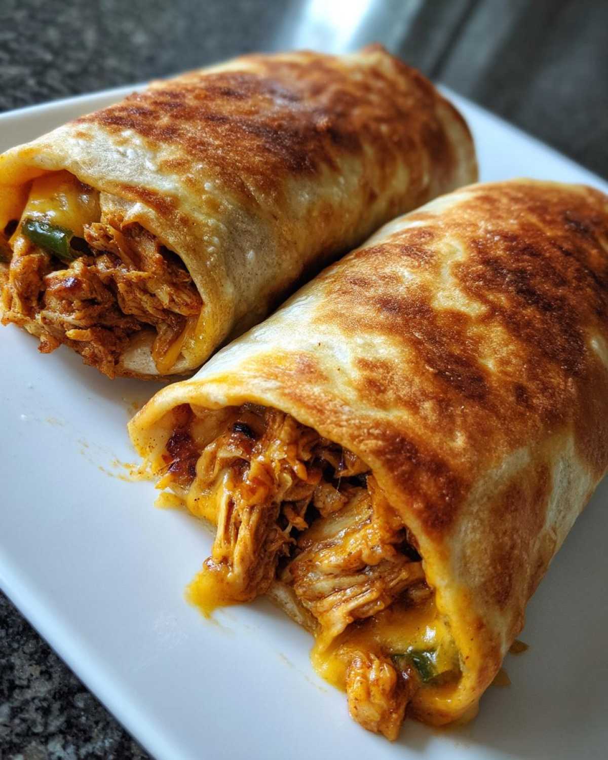 Baked Chicken Chimichangas
