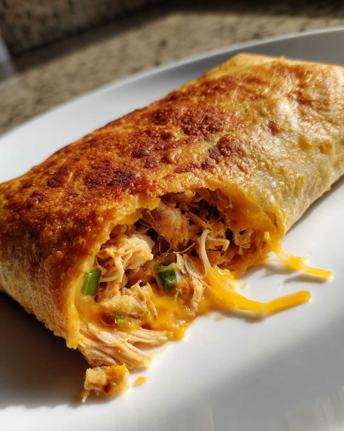 Baked Chicken Chimichangas