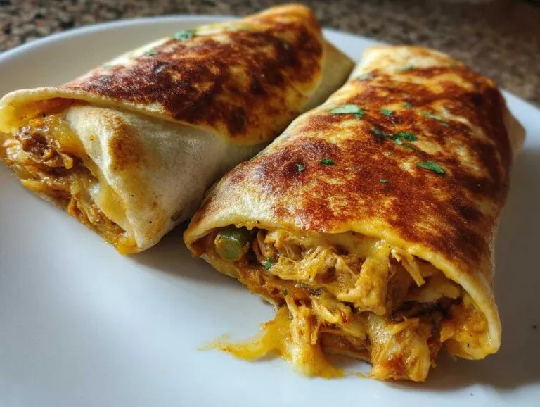 Baked Chicken Chimichangas