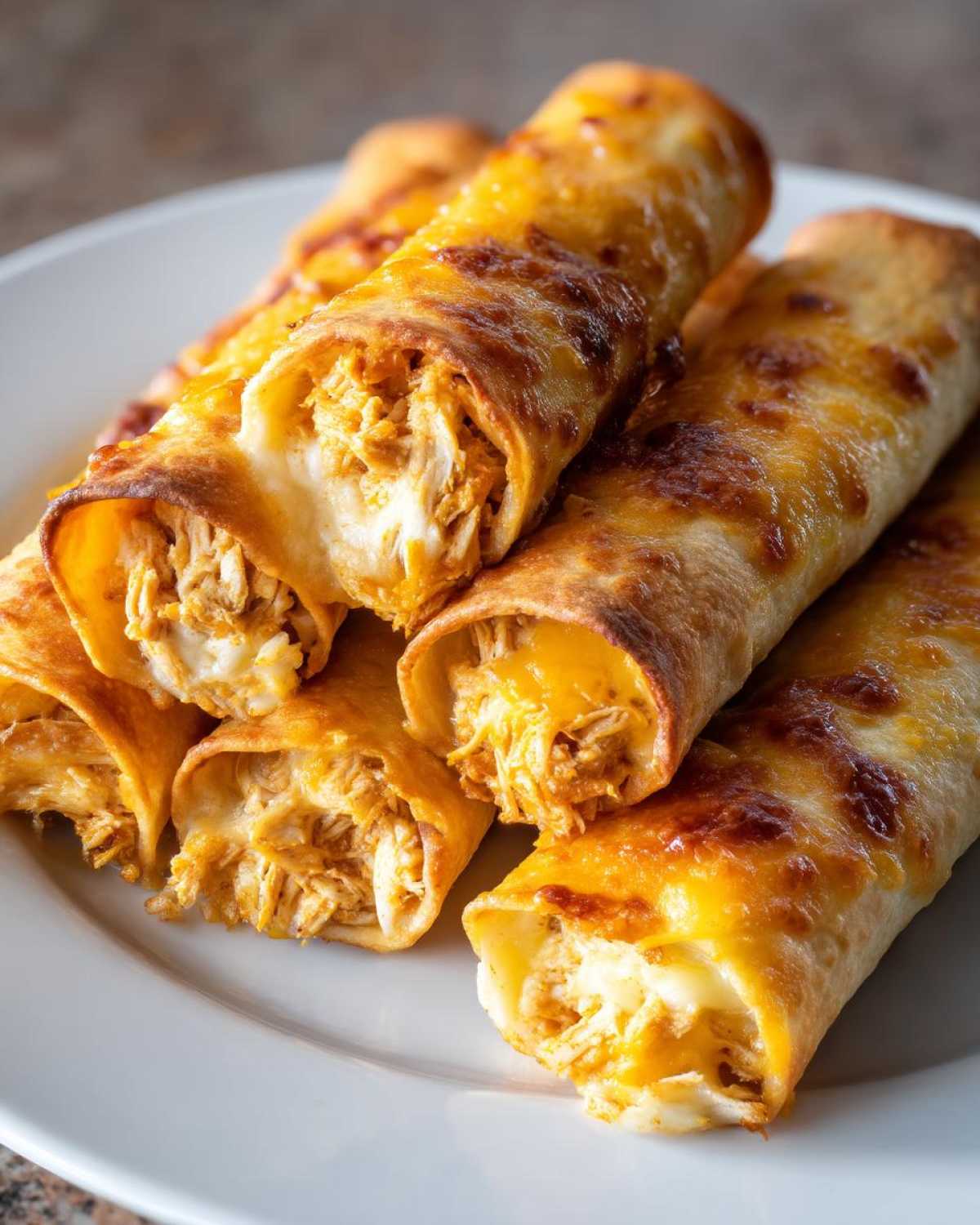Baked Cream Cheese Chicken Taquitos