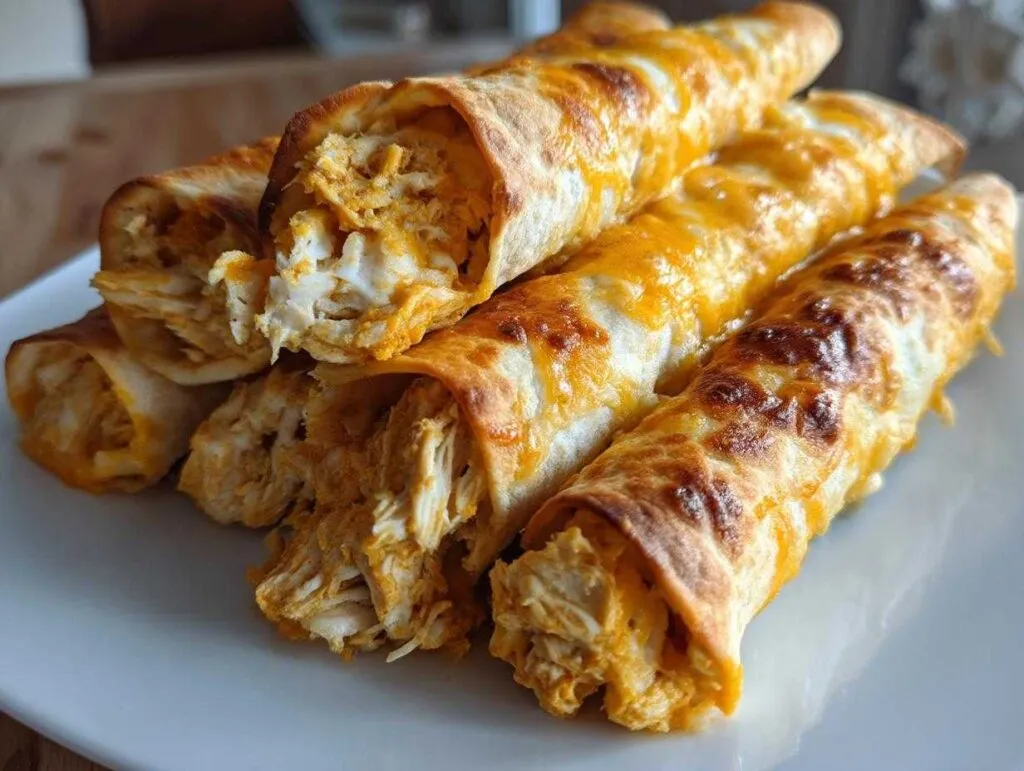 Baked Cream Cheese Chicken Taquitos