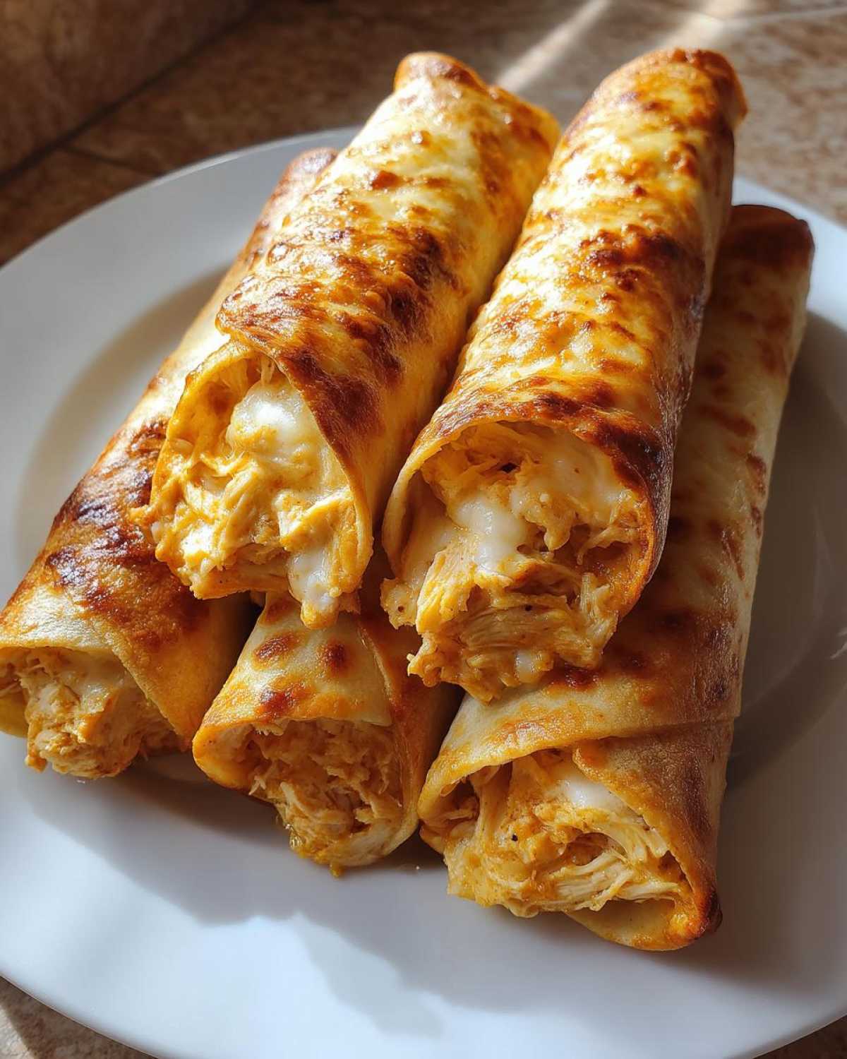 Baked Cream Cheese Chicken Taquitos