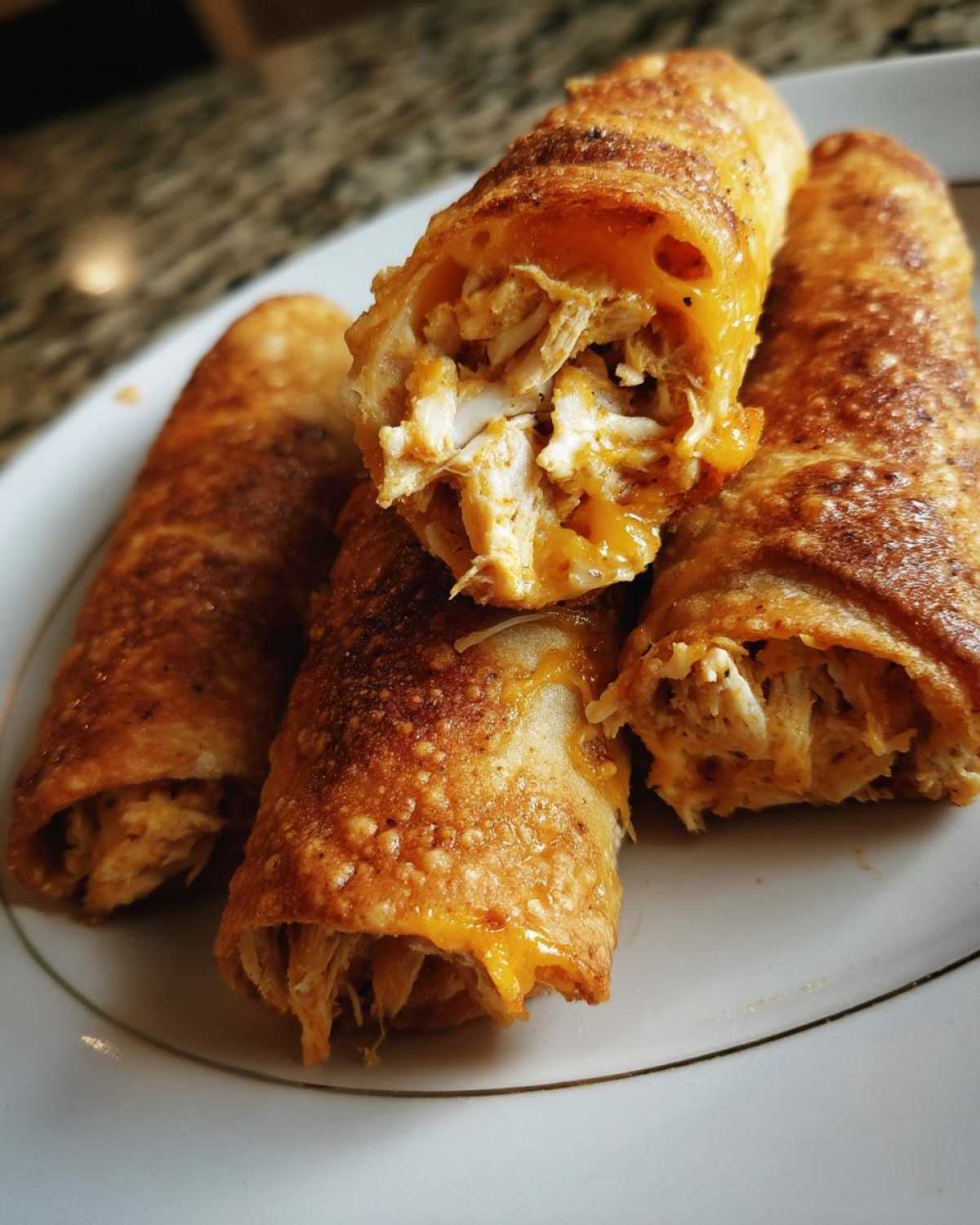 Baked Cream Cheese Chicken Taquitos