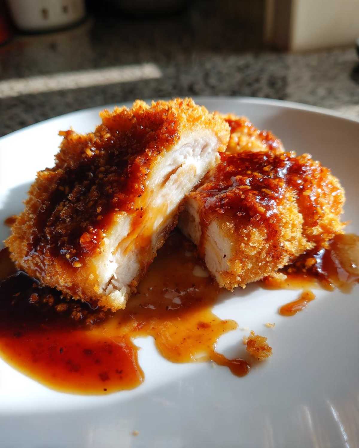 Baked Crunchy Hot Honey Chicken