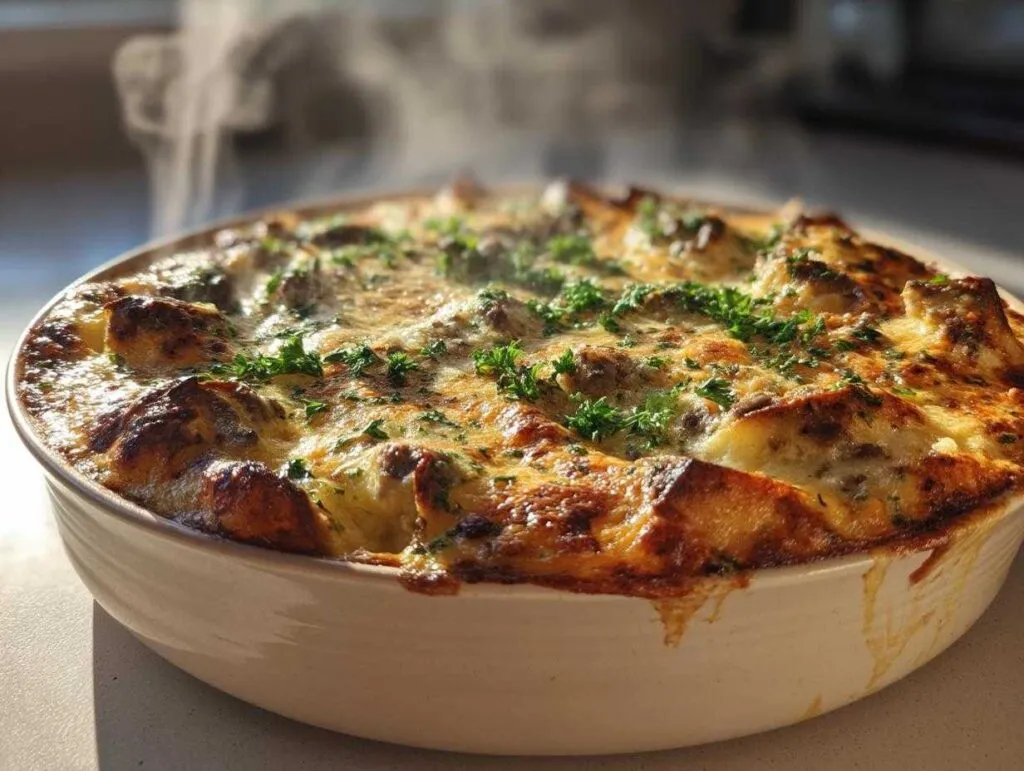 Beef stroganoff casserole