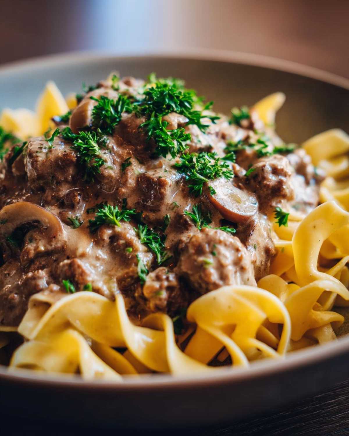 Beef stroganoff crockpot ground beef