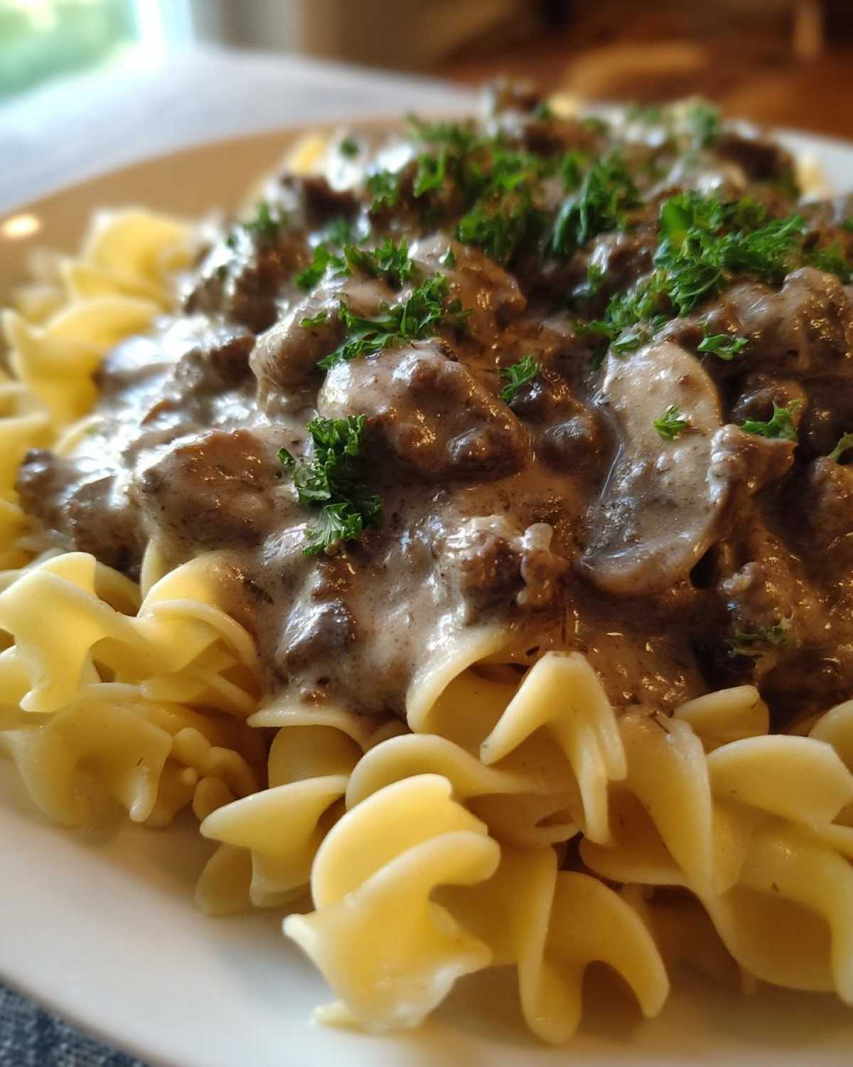 Beef stroganoff crockpot ground beef