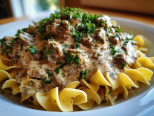 Beef stroganoff crockpot ground beef