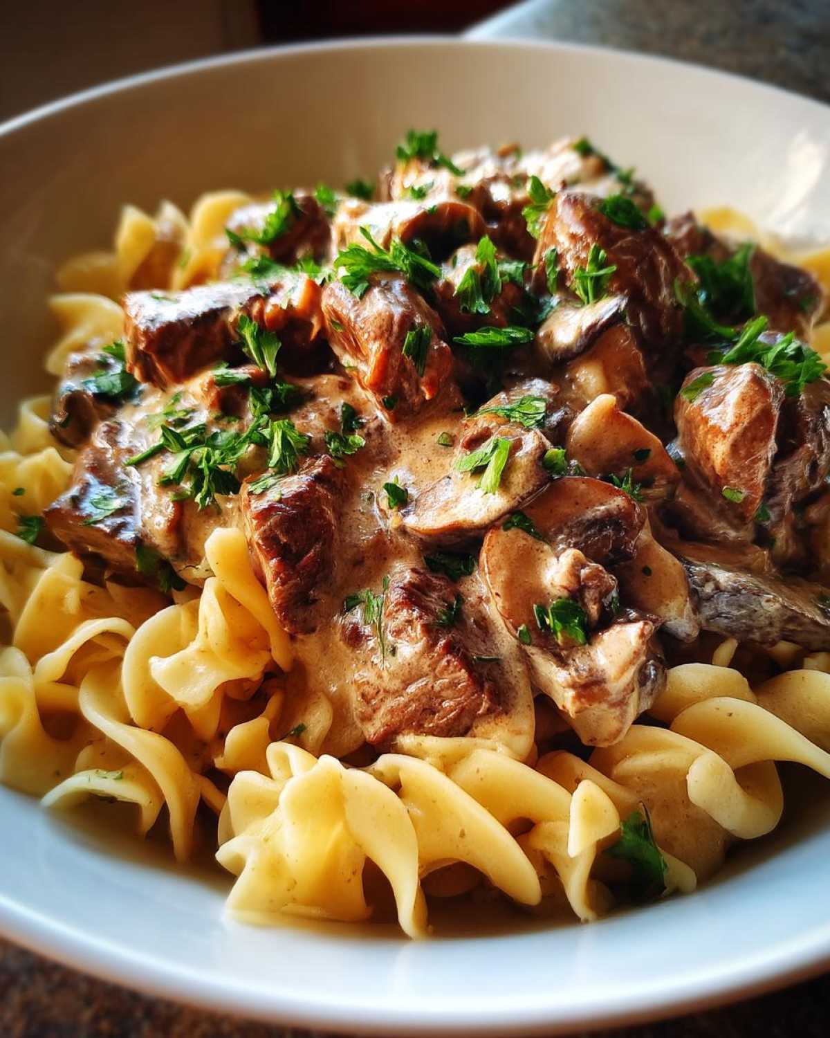 Beef stroganoff instant pot