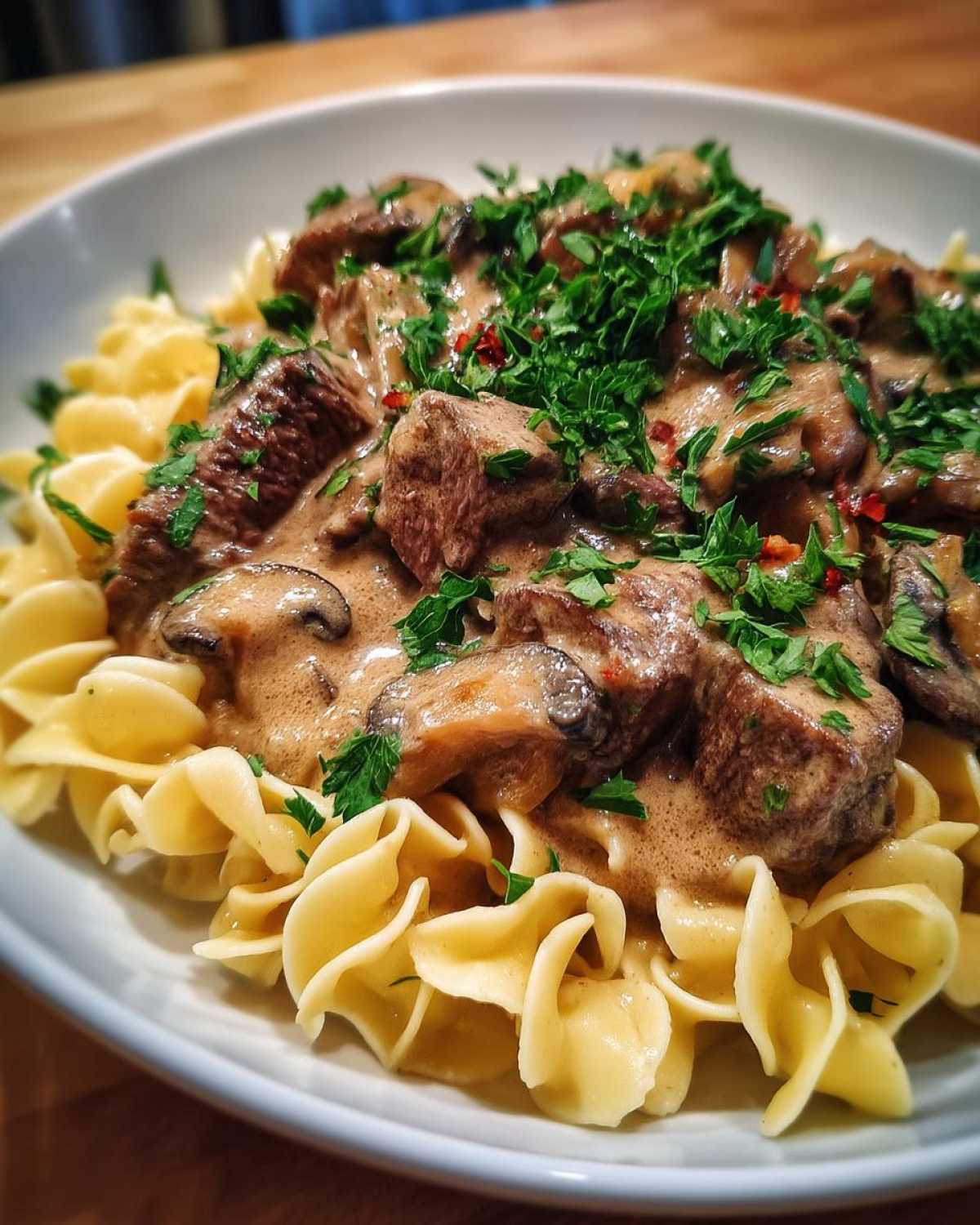 Beef stroganoff instant pot