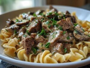 Beef stroganoff instant pot