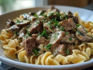 Beef stroganoff instant pot