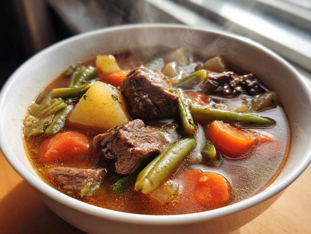 Beef vegetable soup