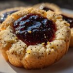 Black Raspberry and Lemon Shortbread Cookies