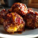 Cheddar-Stuffed BBQ Bacon Bombs