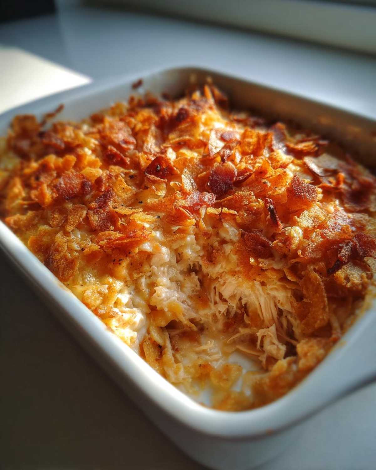 Chicken Bacon Crunch Casserole