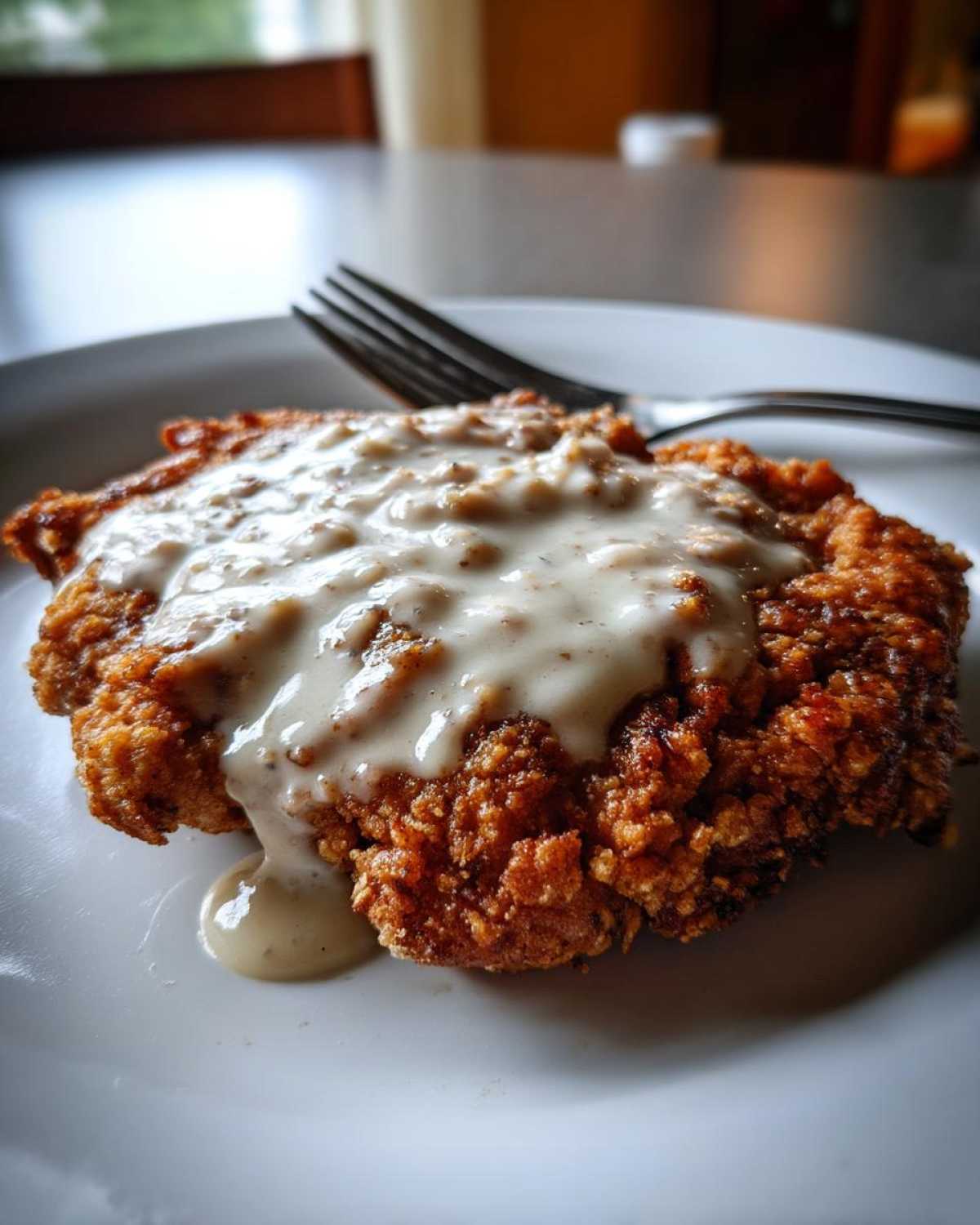 Chicken Fried Steak With Cream Gravy