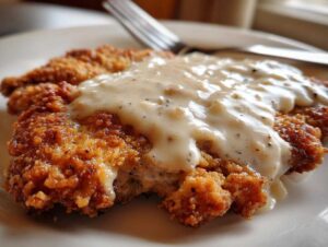Chicken Fried Steak With Cream Gravy