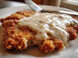 Chicken Fried Steak With Cream Gravy