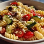 Chilled 4th of July Pasta Salad