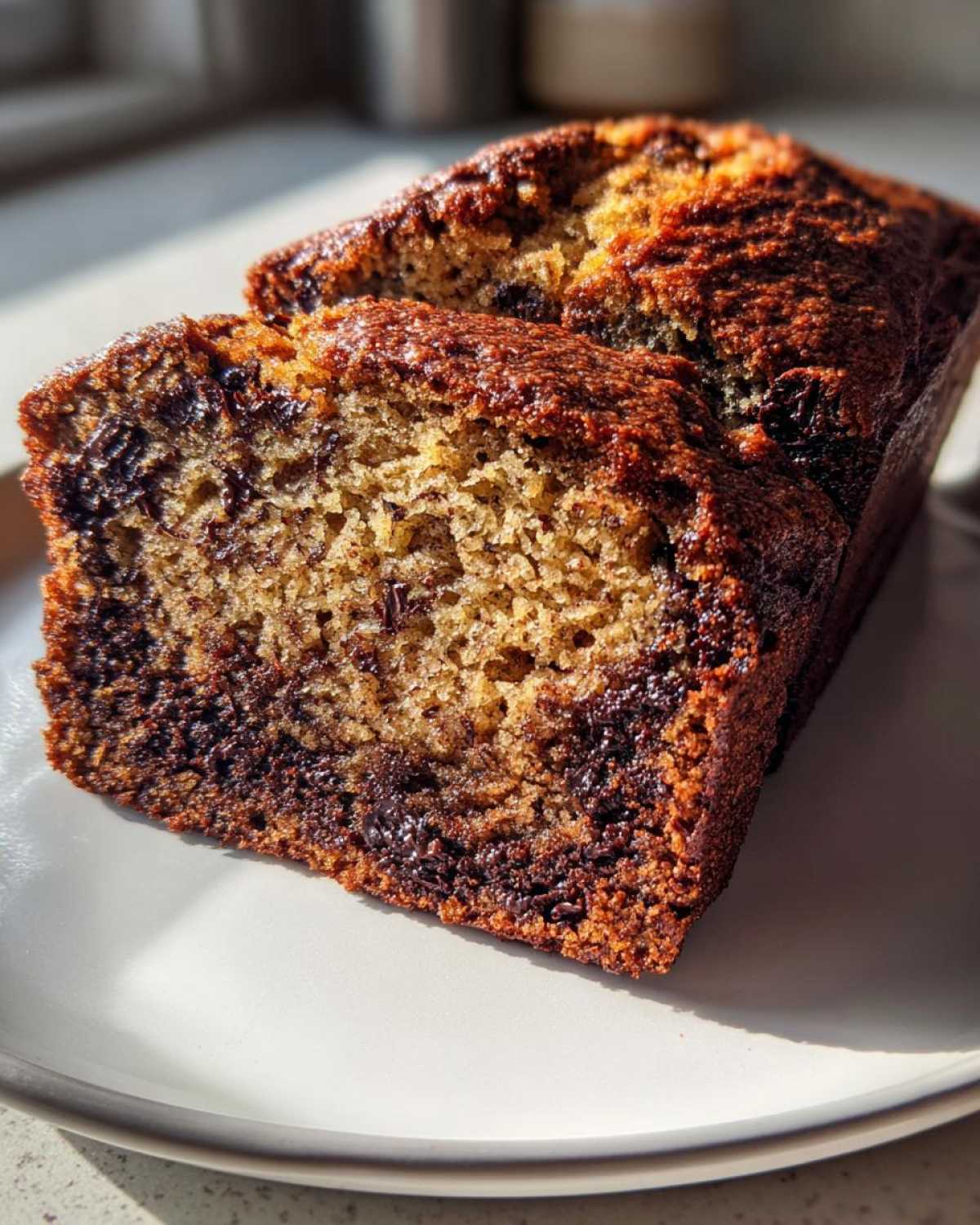 Chocolate Sourdough Banana Bread