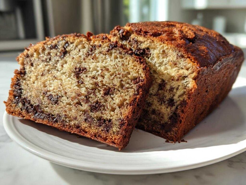 Chocolate Sourdough Banana Bread